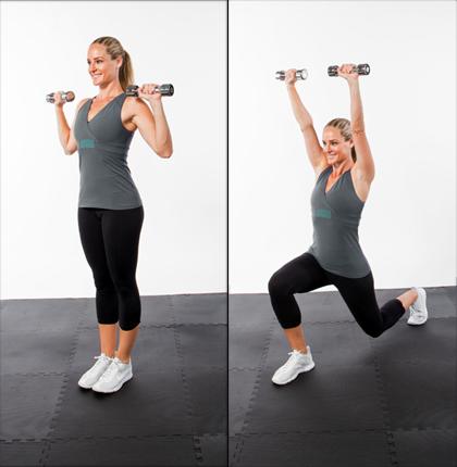 rear-lunge-with-overhead-press | Fivex3 Training - A Strength and ...